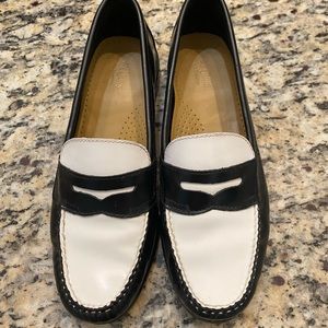 Black and White Bass Weejuns